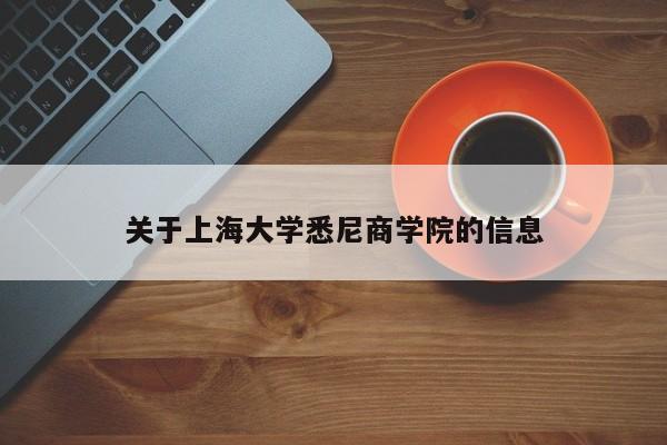 关于上海大学悉尼商学院的信息